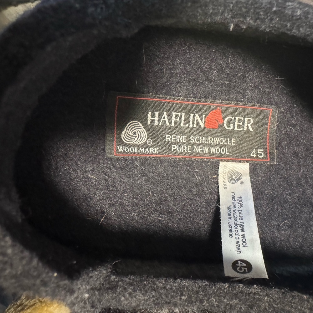 Haflinger Dark Gray Wool Slippers - Picture 3 of 4
